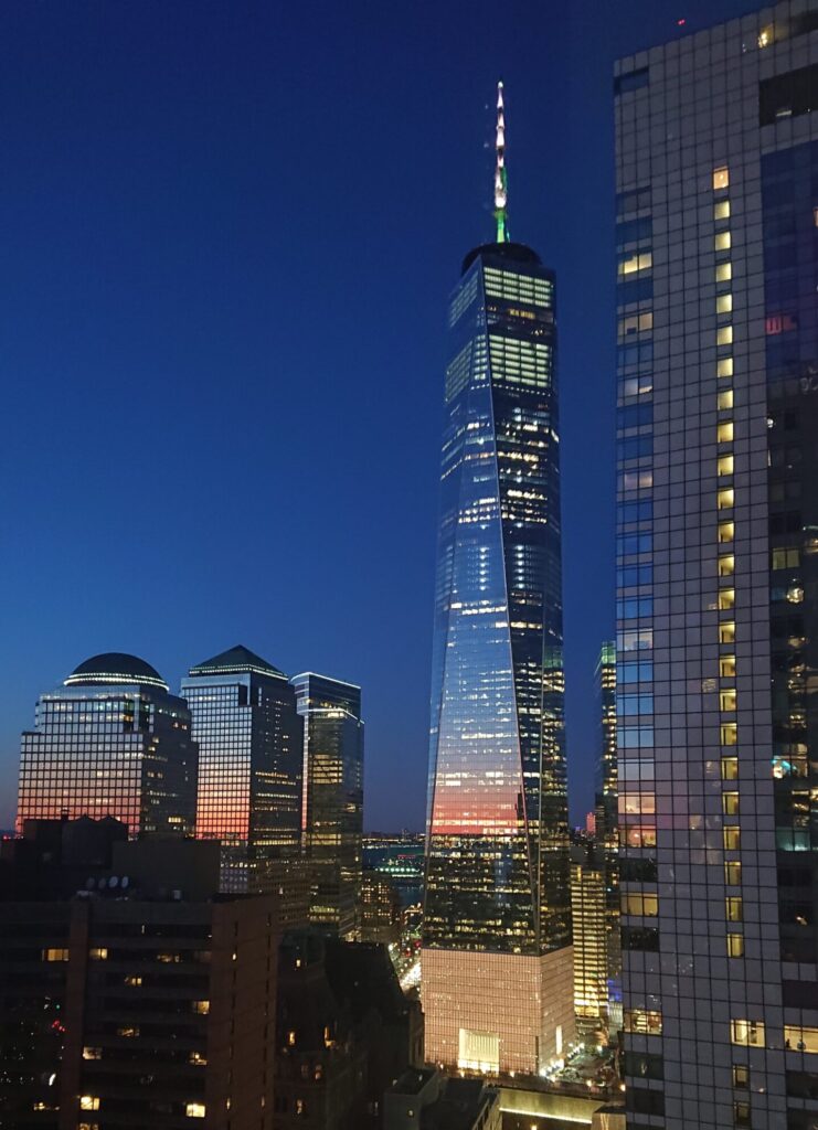 Première visite à New York  : vue sur le One World Trade Center